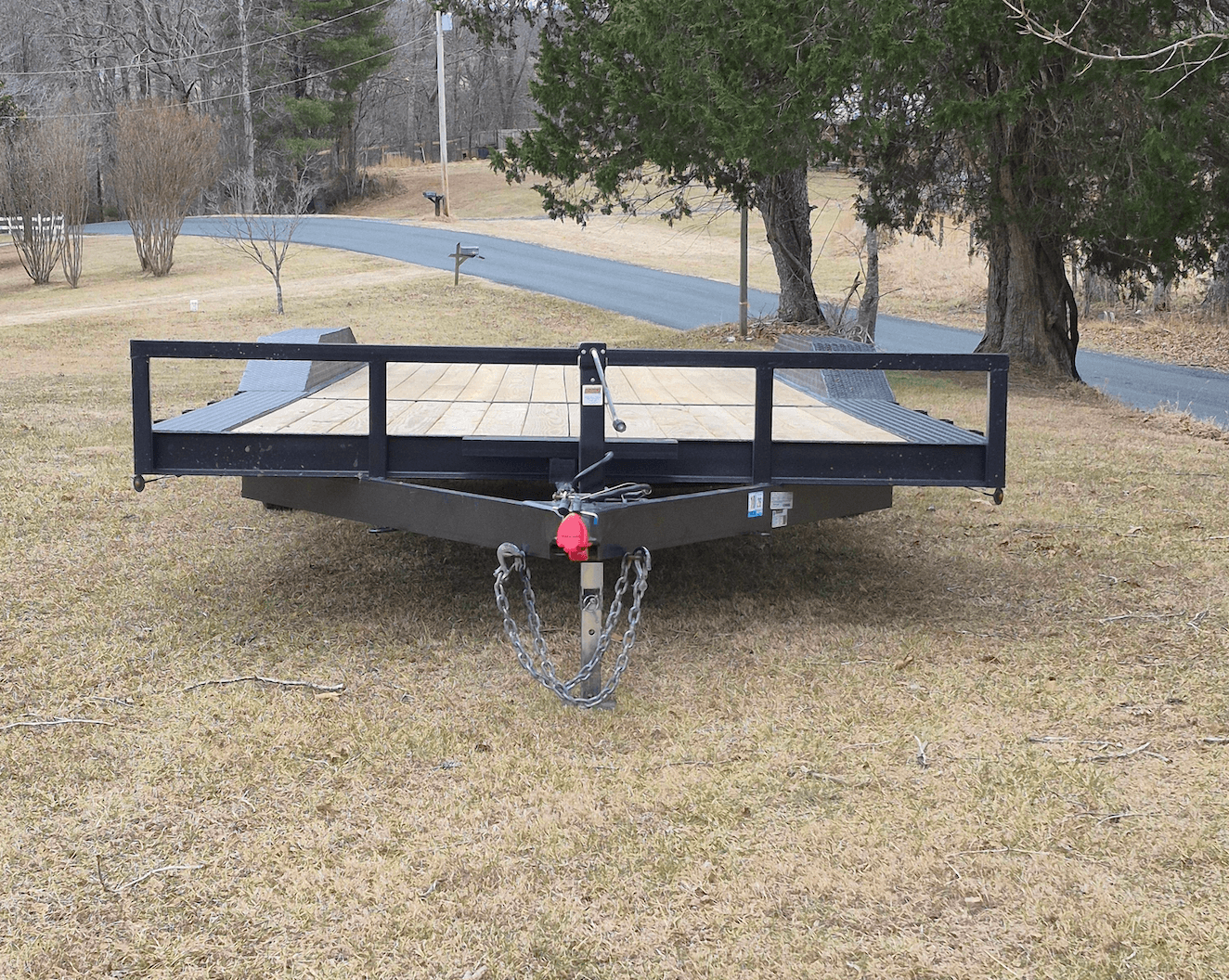 10K car trailer deck and winch